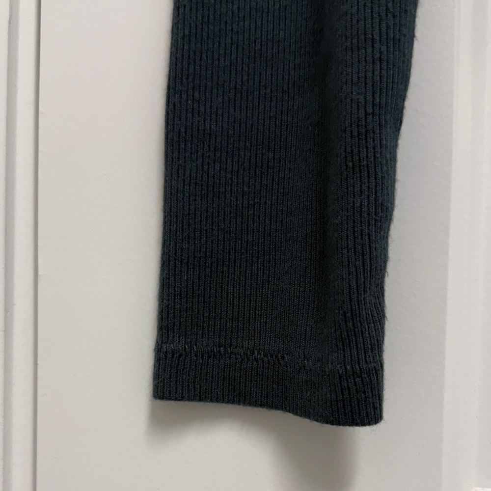 Nuuds Long Sleeve Crewneck Top in Dark Green - Picture 4 of 7